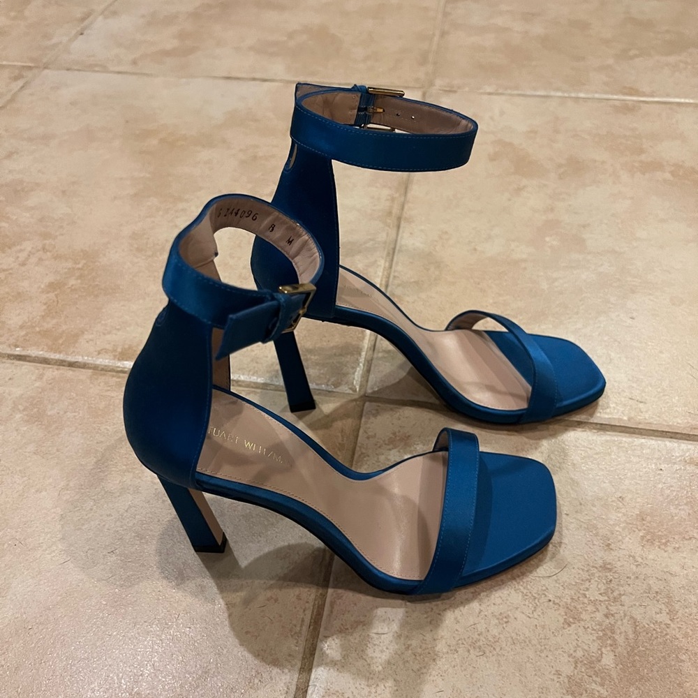 Brand New Stuart Weitzman Blue Sandals